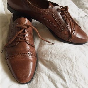 Vintage Genuine Leather Oxfords